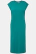 Jersey-Midikleid, oversized, ärmellos, Seitenschlitze