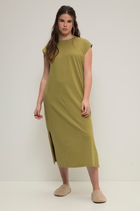 Classic Cap Sleeve Oversized  Fit Jersey Dress