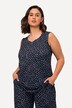 Dot Print Sweetheart Neckline Tank