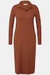 Vestido maxi de jersey, slim, manga larga