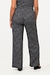 Spodnie model Marlene, kropki, szeroka nogawka, elastyczny pas