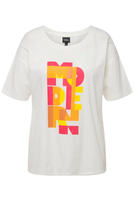 Tričko, nápis, Regular střih, kulatý výstřih, krátké rukávy