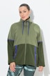 Sweatjacke, zweifarbig, Stehkragen, Reißverschlusstaschen