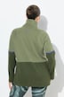 Sweatjacke, zweifarbig, Stehkragen, Reißverschlusstaschen