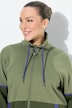 Sweatjacke, zweifarbig, Stehkragen, Reißverschlusstaschen