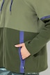 Sweatjacke, zweifarbig, Stehkragen, Reißverschlusstaschen