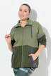 Sweatjacke, zweifarbig, Stehkragen, Reißverschlusstaschen