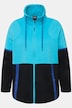 Sweatjacke, zweifarbig, Stehkragen, Reißverschlusstaschen
