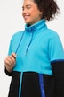 Sweatjacke, zweifarbig, Stehkragen, Reißverschlusstaschen