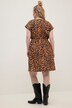 Clever Leopard Print Elastic Waist Dress