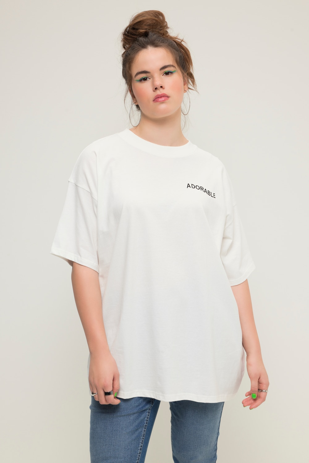T-Shirt, oversized, Rücken Print