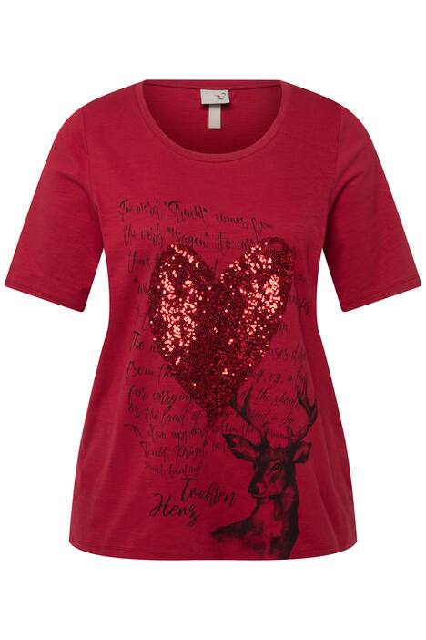 Tradiční tričko, srdce, Classic, kulatý výstřih, krátké rukávy