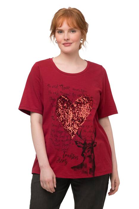 Tradiční tričko, srdce, Classic, kulatý výstřih, krátké rukávy