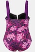 Ruched Floral One Piece Swimsuit