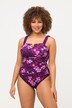 Ruched Floral One Piece Swimsuit