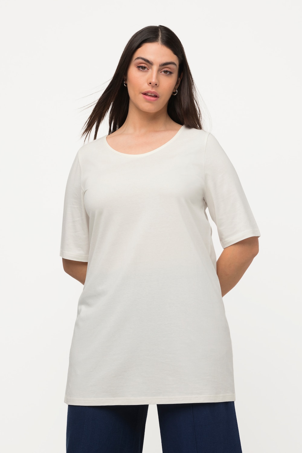 Große Größen T-Shirt, Damen, beige, Größe: 42/44, Baumwolle, Ulla Popken