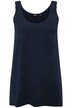 Top, dělená ramínka, A střih, kulatý výstřih, bez rukávů