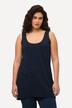 Top, geteilte Träger,  A-Linie, Rundhals, ärmellos