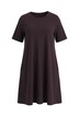 Žerzejové šaty, A střih, kulatý výstřih, krátké rukávy, kapsy