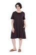 Žerzejové šaty, A střih, kulatý výstřih, krátké rukávy, kapsy