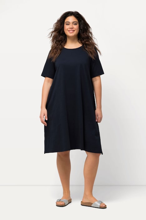 Short Sleeve Jersey Midi Dress