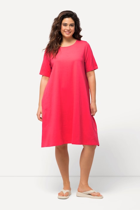 Short Sleeve Jersey Midi Dress