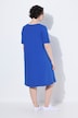 Robe en jersey avec poches, coupe évasée, col rond et manches courtes