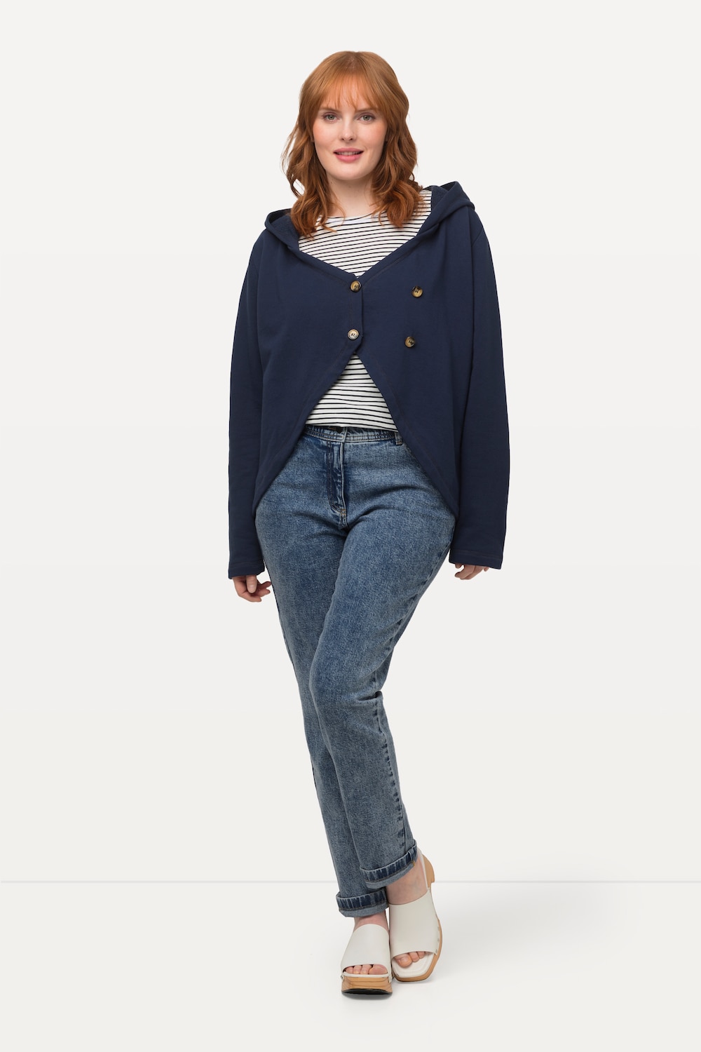 Grote Maten jeans sammy, Dames, blauw, Maat: 56, Katoen, Ulla Popken