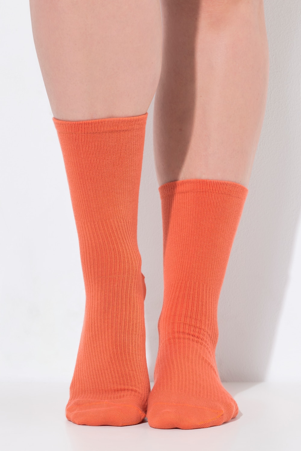 Große Größen Kompressions-Strümpfe, Damen, orange, Größe: 39-42, Baumwolle/Synthetische Fasern/Elasthan, Ulla Popken