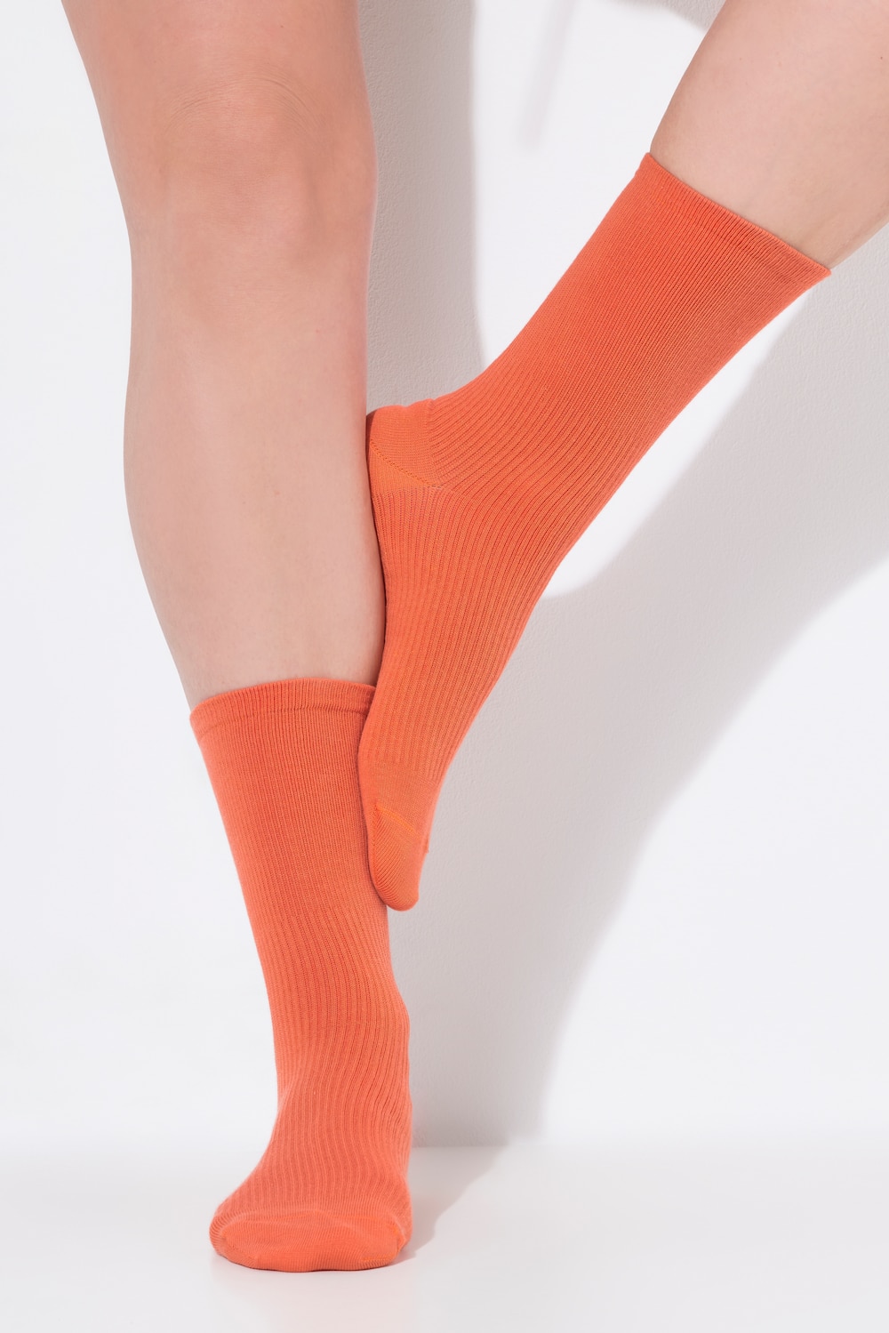 Große Größen Kompressions-Socken, Damen, orange, Größe: 39-42, Baumwolle/Synthetische Fasern/Elasthan, Ulla Popken