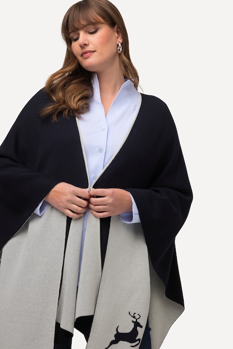 accappatoio poncho reversibile