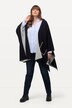 Poncho, Doubleface, Oversized, offene Form
