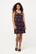 Printed Sleeveless A-Line Dress