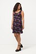 Printed Sleeveless A-Line Dress