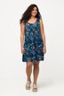 Printed Sleeveless A-Line Dress