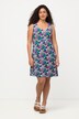 Printed Sleeveless A-Line Dress