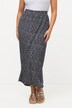 Jupe en jersey, imprimée, taille élastique, empiècement smocké