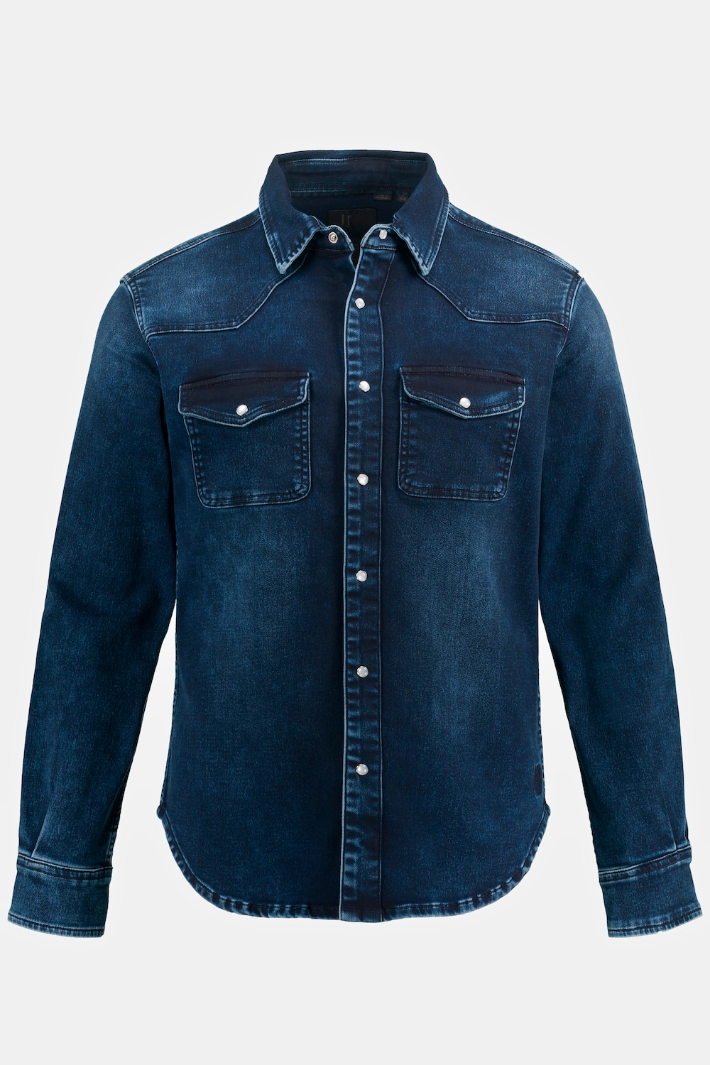 Jeanshemd, FLEXNAMIC®, Denim, Langarm, Kentkragen, Modern Basic Fit, Western Look