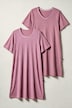 Bigshirts, 2er-Pack, Rundhals/V-Ausschnitt, Halbarm