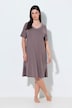 Bigshirts, set van 2, ronde hals/V-hals, korte mouw