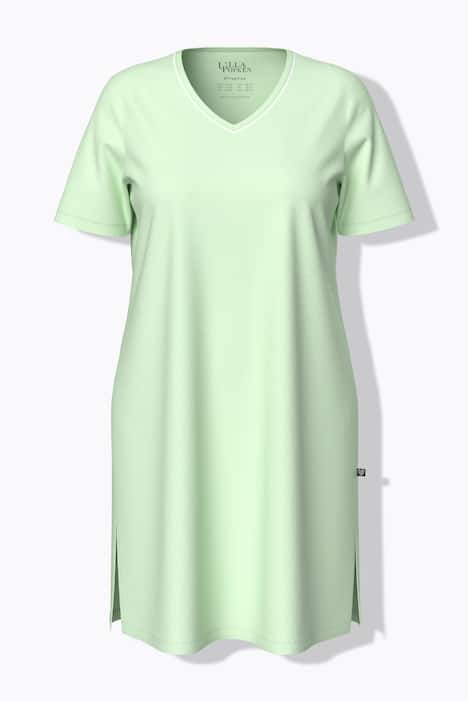 Bigshirts, set van 2, ronde hals/V-hals, korte mouw