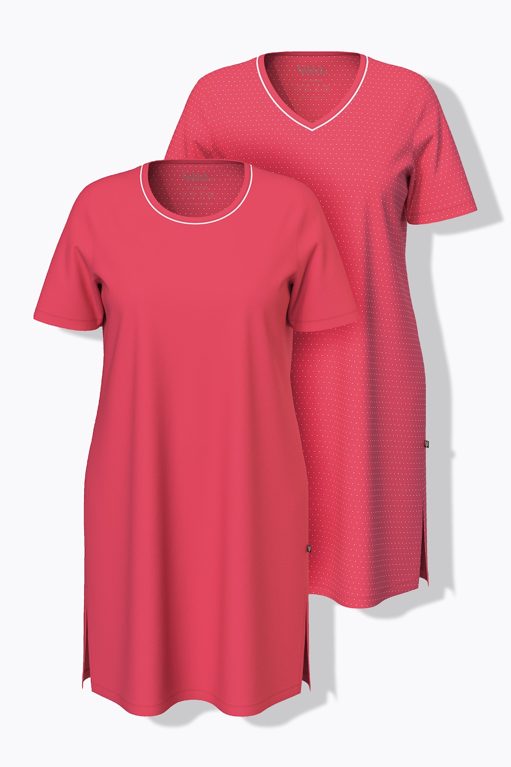 Bigshirts, 2er-Pack, Rundhals/V-Ausschnitt, Halbarm