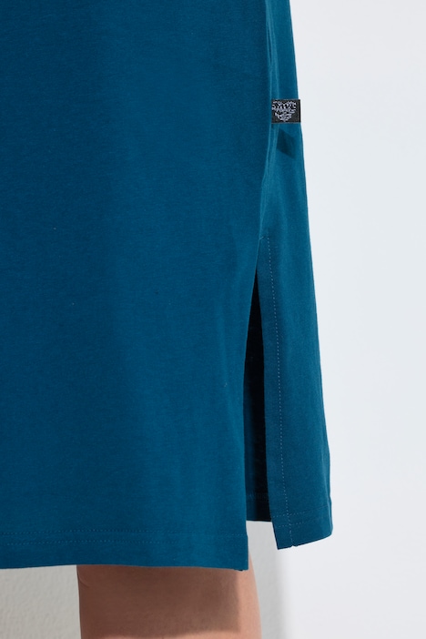 Bigshirts, set van 2, ronde hals/V-hals, korte mouw