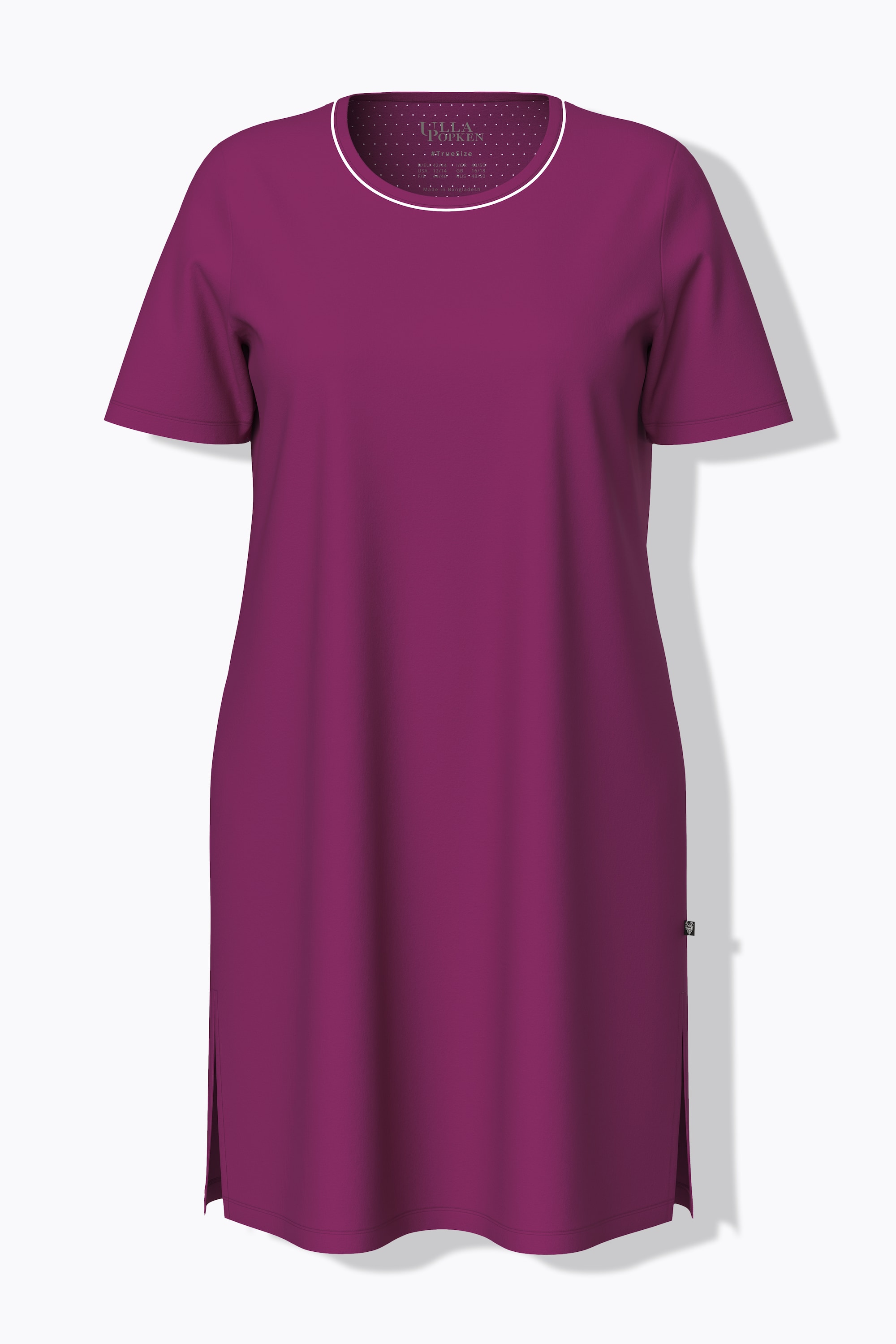 Ulla Popken Damen große Größen Bigshirts 2er Pack Rundhals V Ausschnitt