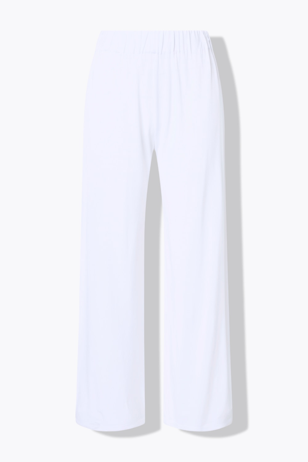 Slinkybukse, vide ben, elastisk linning, slinky-pique