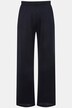 Gładkie spodnie, szeroka nogawka, elastyczny pas, gładka pika