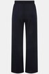 Gładkie spodnie, szeroka nogawka, elastyczny pas, gładka pika