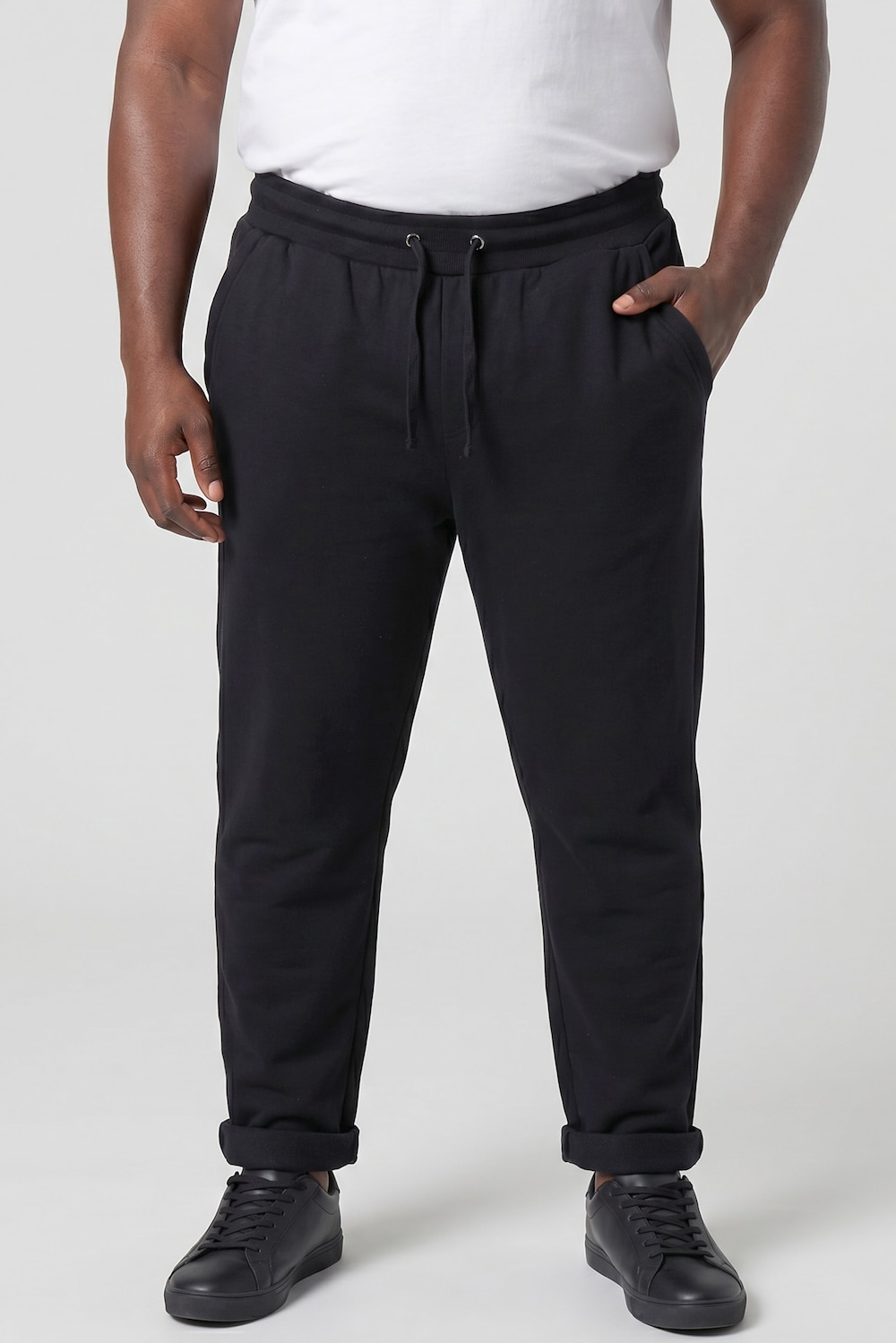 joggebukse, moderne passform, elastisk linning, 4 lommer, opptil 8XL