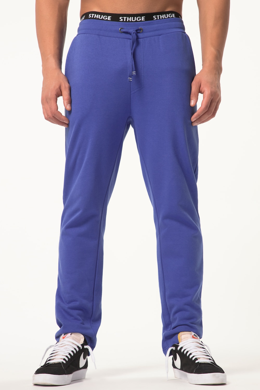 Große Größen STHUGE Joggingshose, Herren, blau, Größe: 7XL, Baumwolle/Polyester, STHUGE