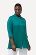 Bluse, Cupromix, Boxy, Hemdkragen, 3/4-Arm